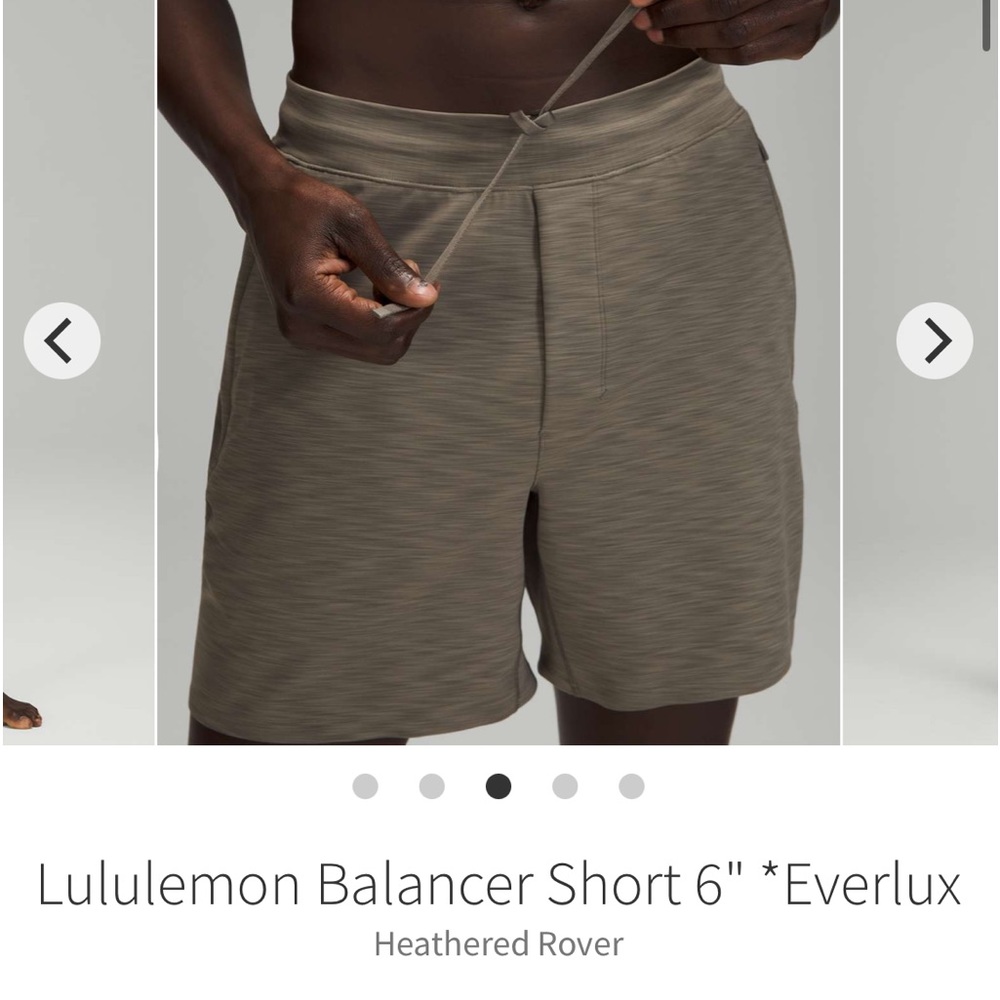 Lululemon Balancer Short 6" *Everlux
Heathered Rover